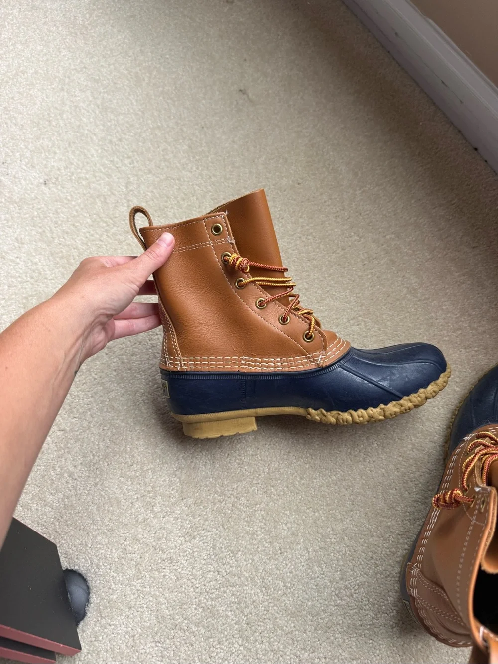 LL Bean Duck Boots - Lace Up Waterproof Style